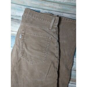 Levi's 505 Men's Khaki Corduroy Jeans, Size 31x34, Regular Straight Fit